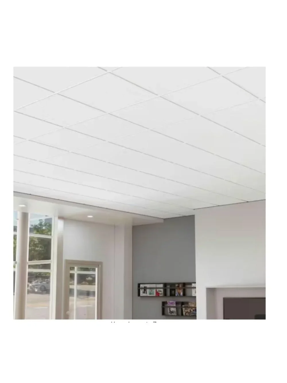 USG Ceilings Luna White 2x2 Lay-In Ceiling Tile Case of 4 (16 sq ft) R76775